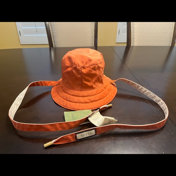 New Gucci Floral GG Logo Bucket Hat Double Sided Size S - Picture 13 of 16